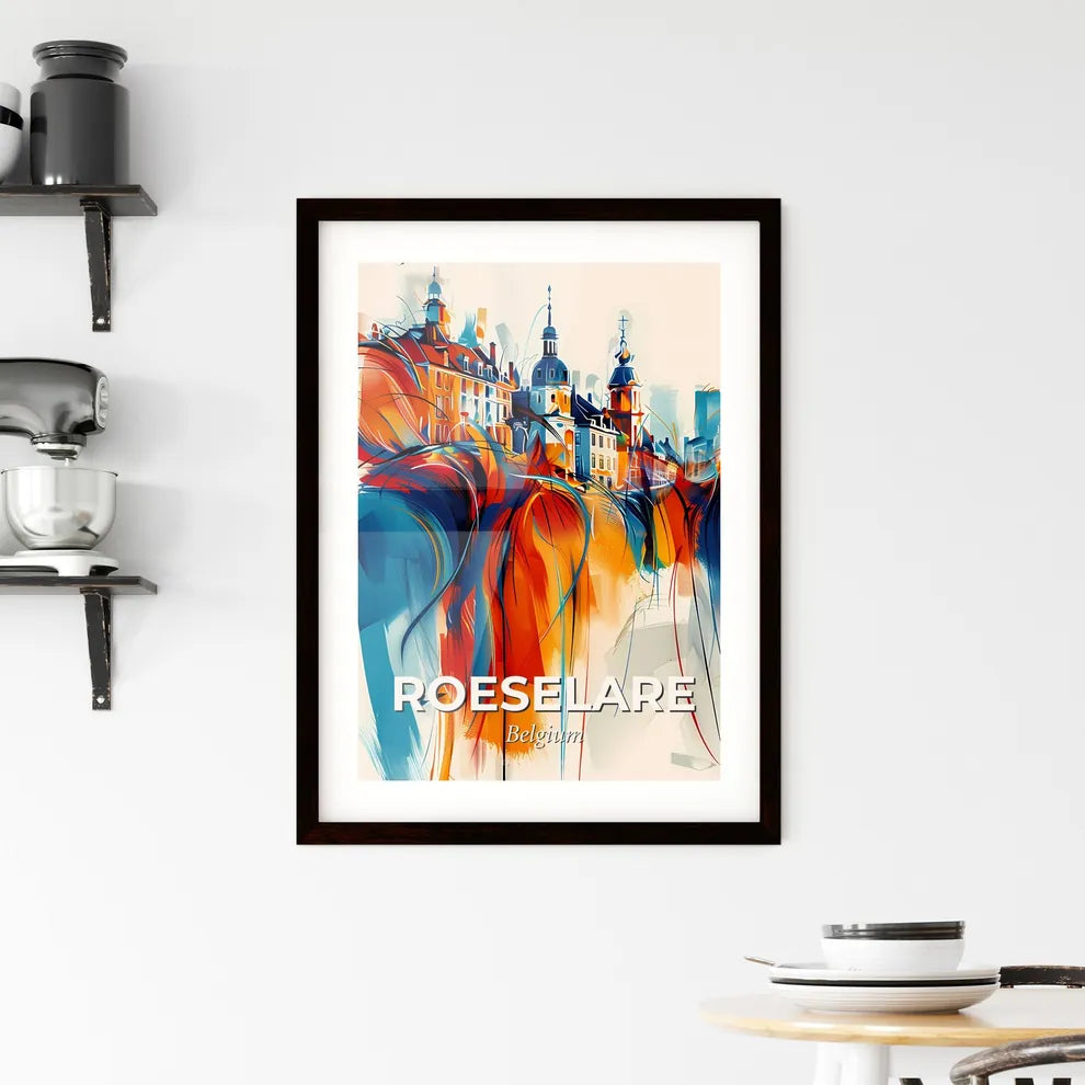 Vibrant Roeselare , Belgium Framed Print