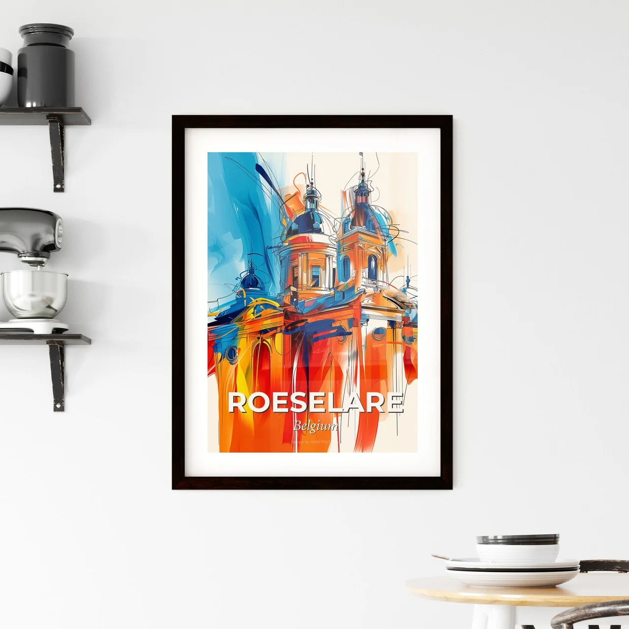 Vibrant Roeselare , Belgium Framed Print