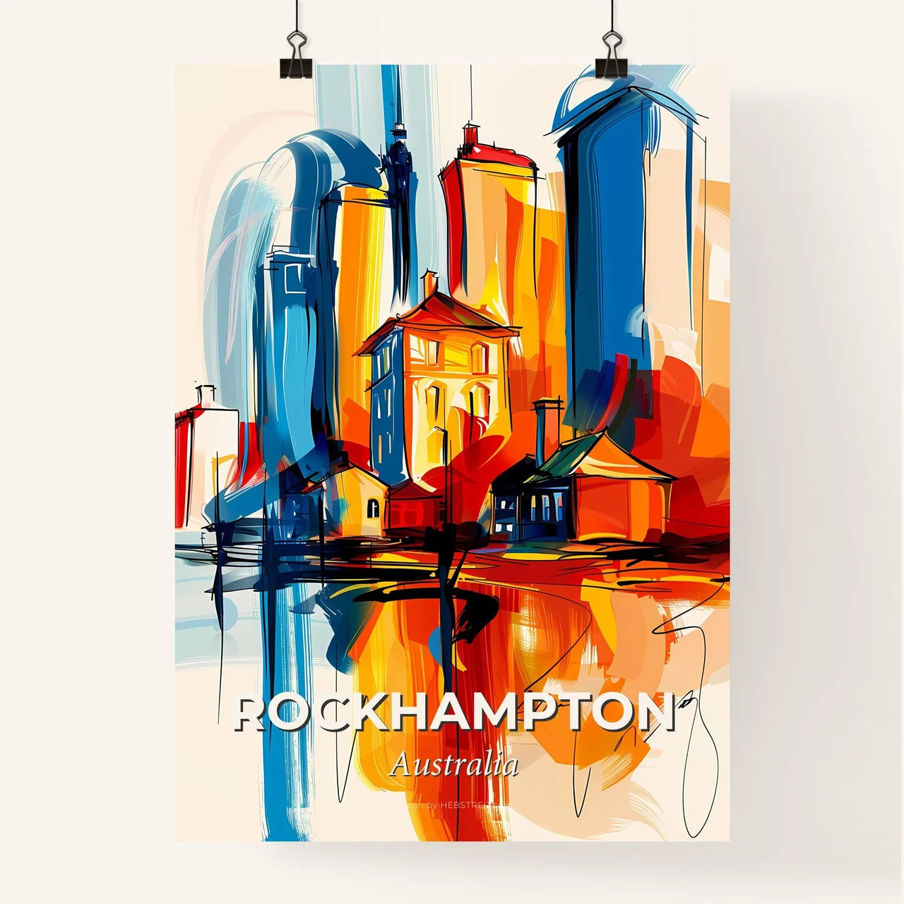 Vibrant Rockhampton, Australia Poster