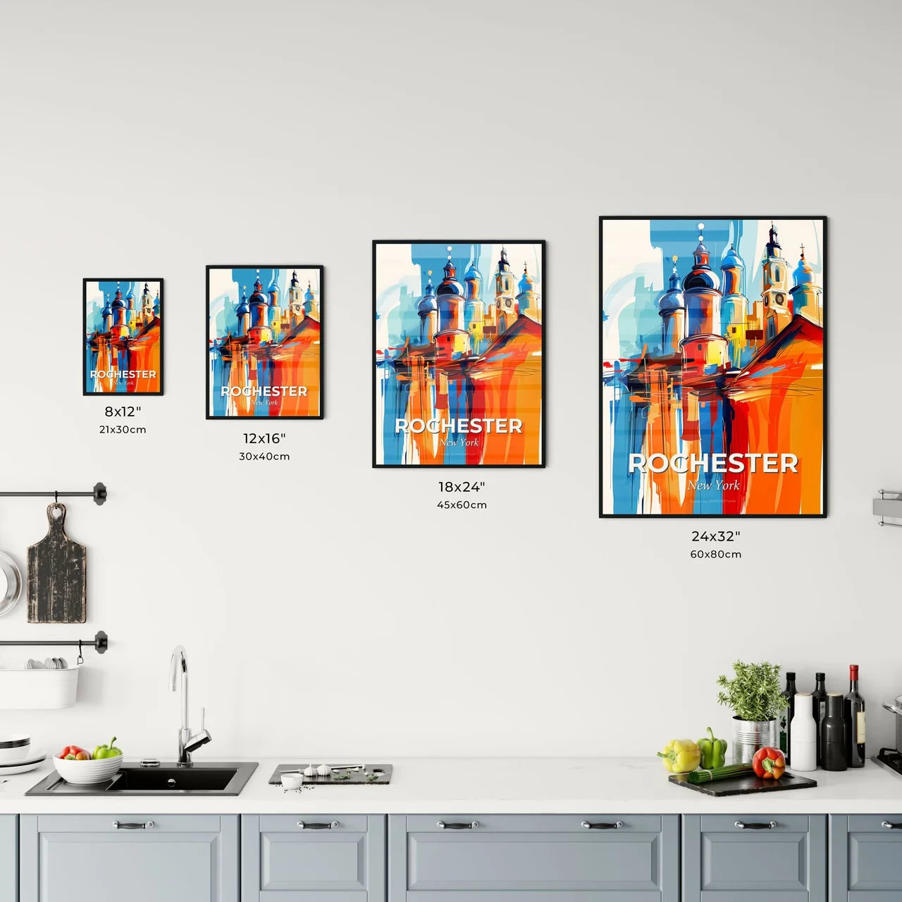 Vibrant Rochester, New York Kitchen Art