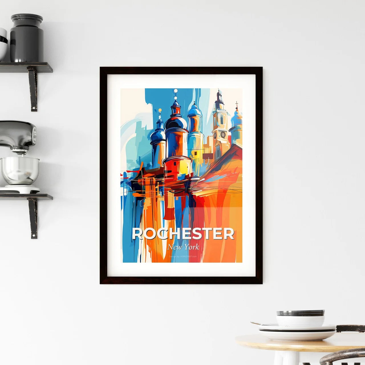 Vibrant Rochester, New York Framed Print
