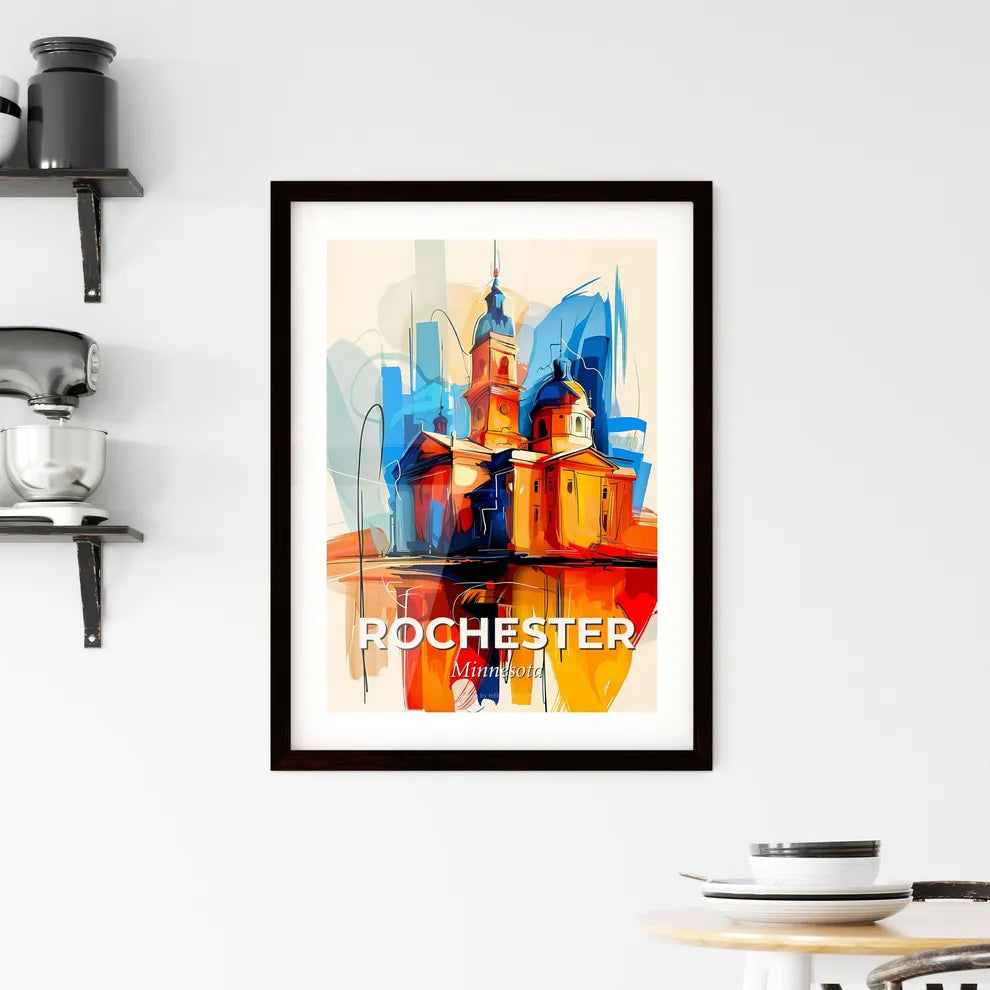 Vibrant Rochester, Minnesota Framed Print