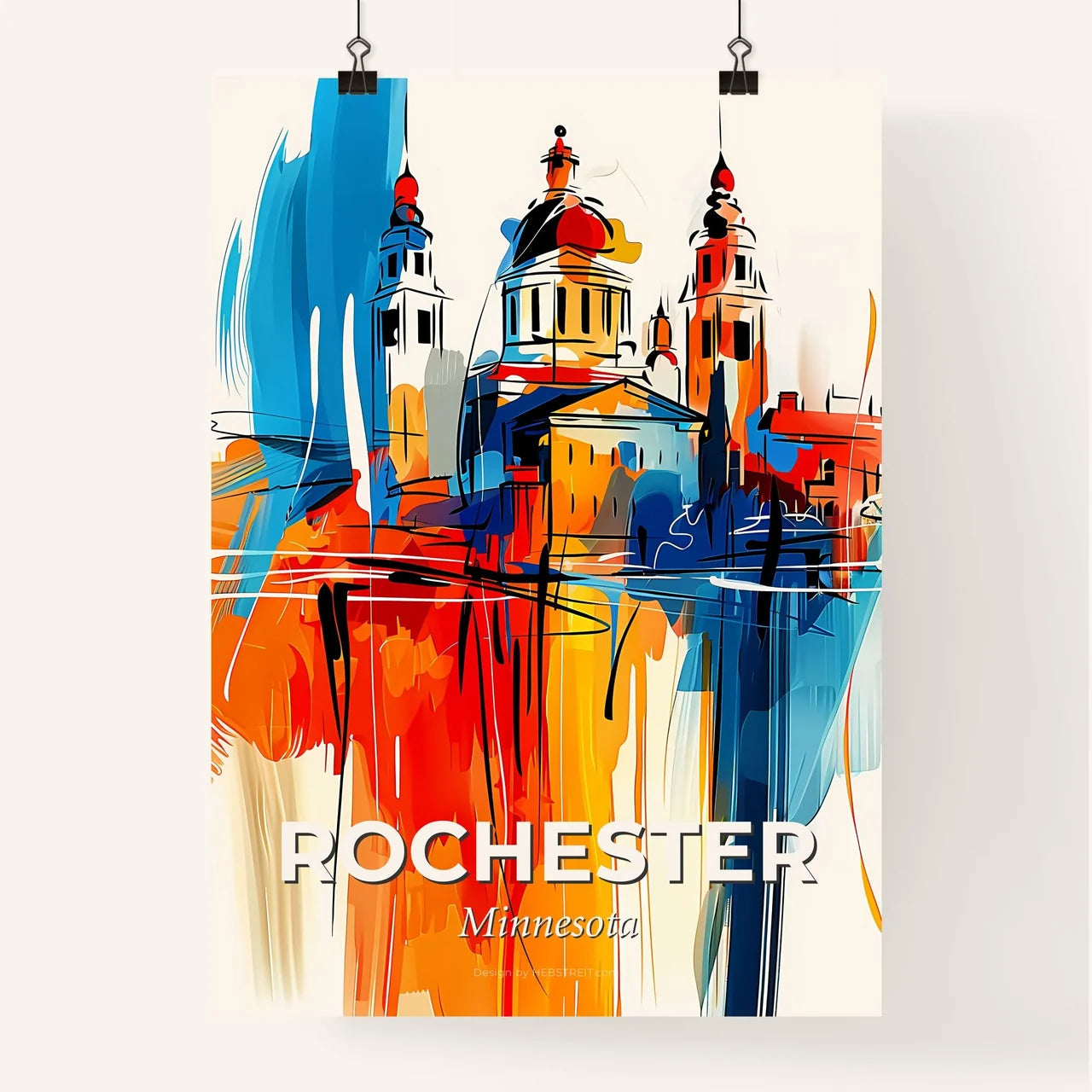 Vibrant Rochester, Minnesota Poster