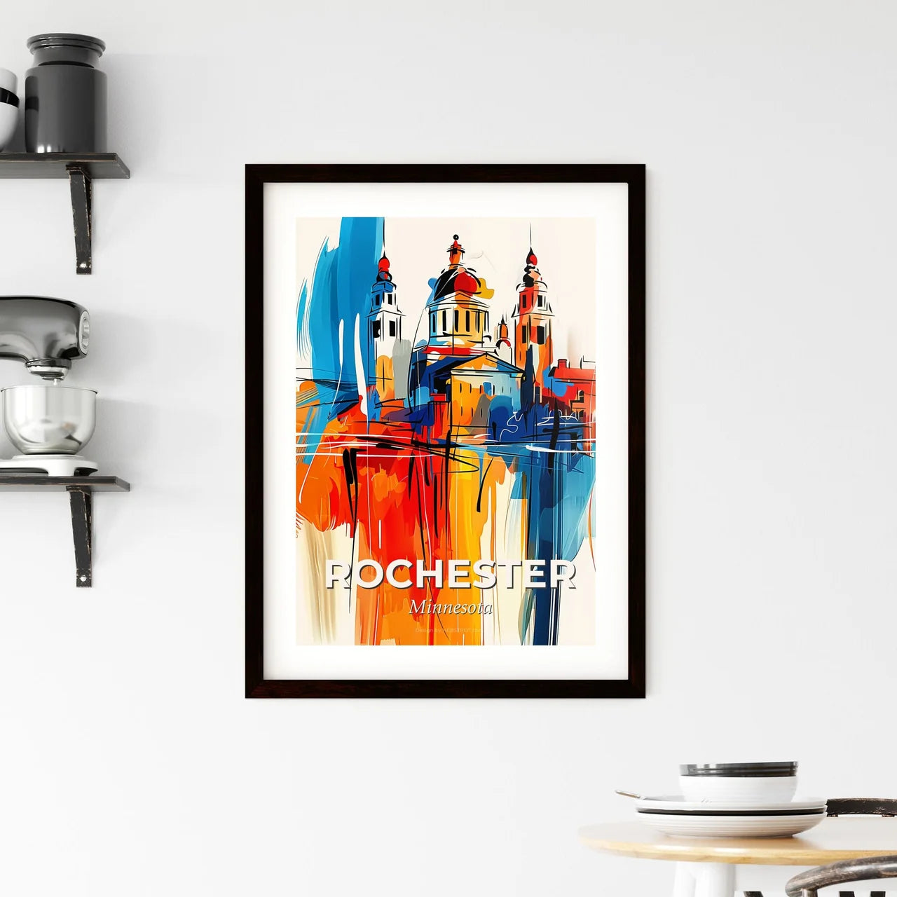 Vibrant Rochester, Minnesota Framed Print