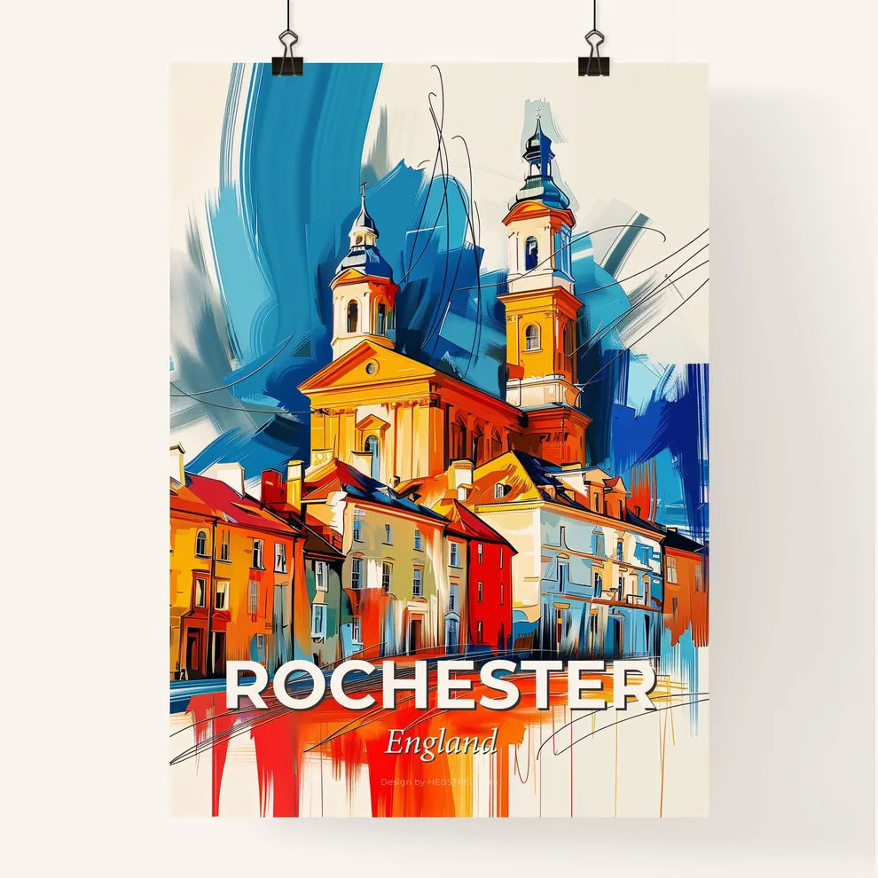 Vibrant Rochester, England Poster