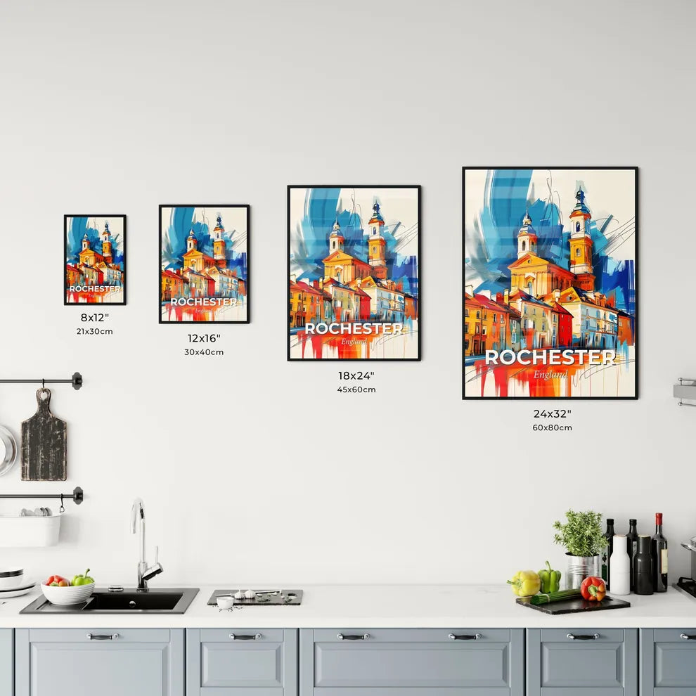 Vibrant Rochester, England Kitchen Art