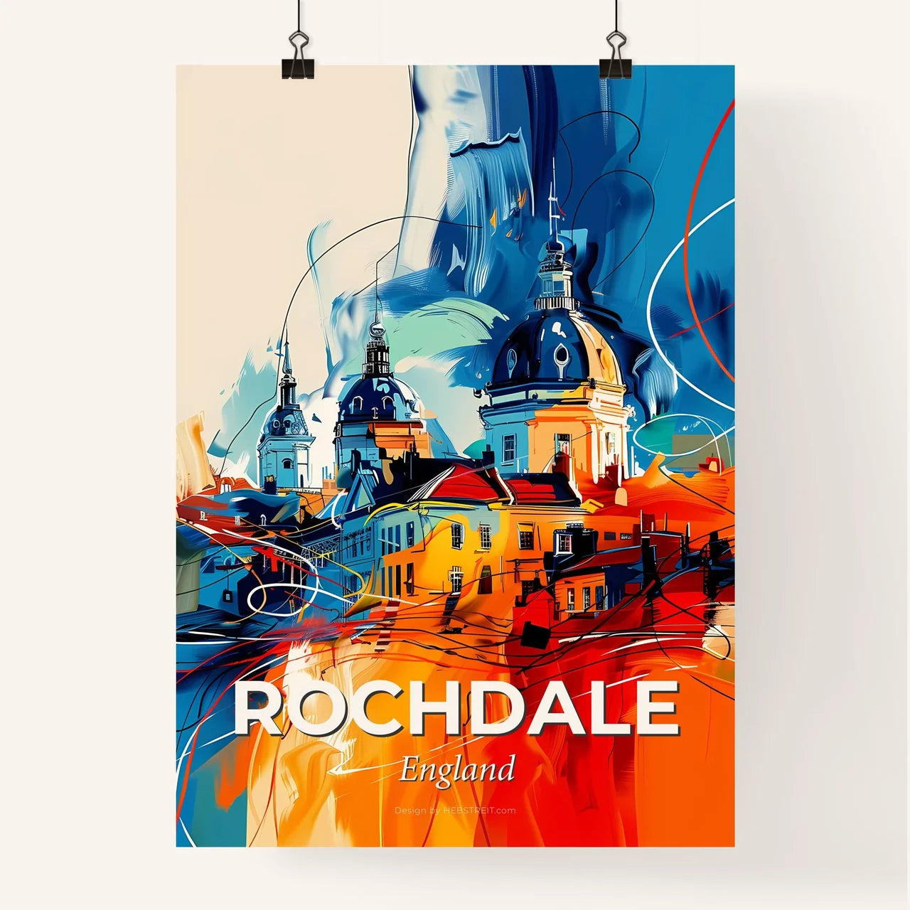 Vibrant Rochdale, England Poster