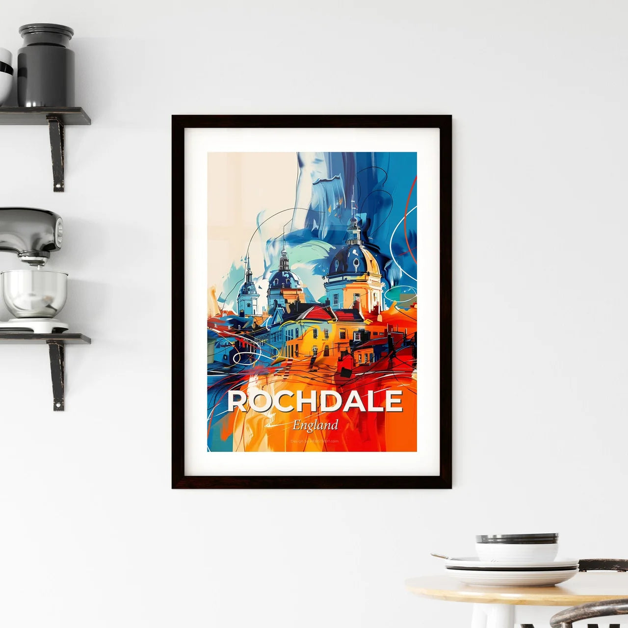 Vibrant Rochdale, England Framed Print