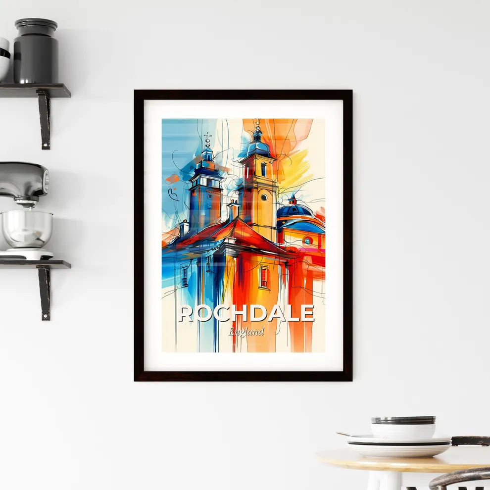 Vibrant Rochdale, England Framed Print