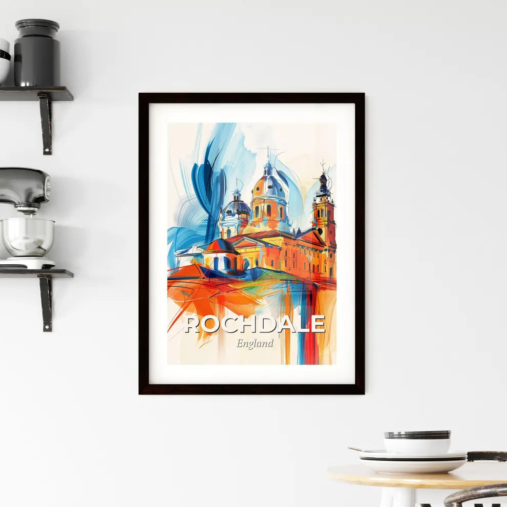 Vibrant Rochdale, England Framed Print