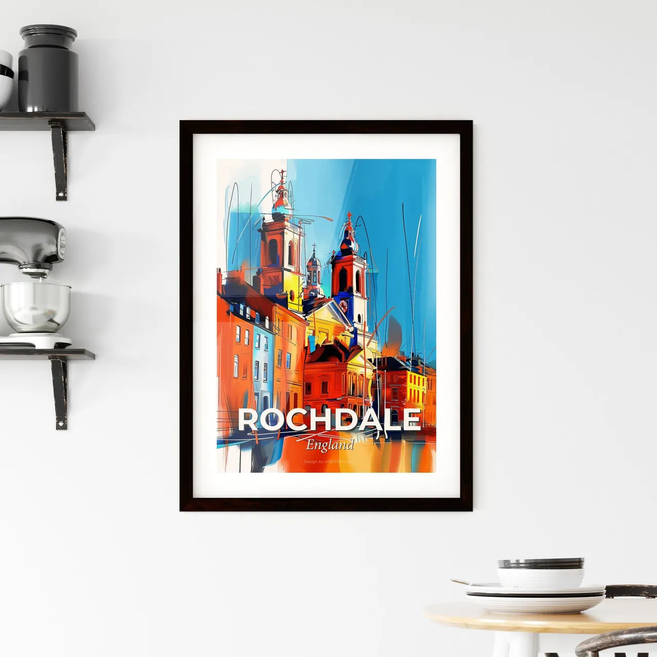Vibrant Rochdale, England Framed Print