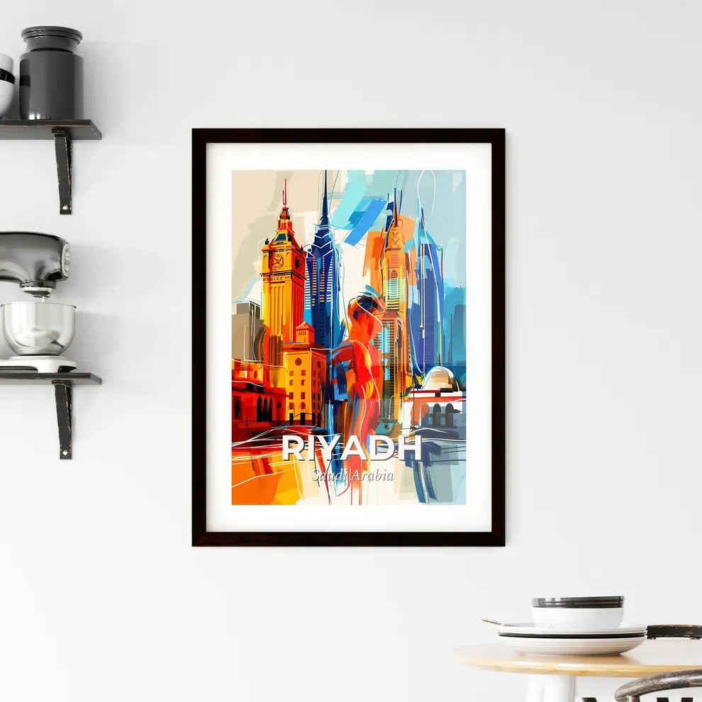 Vibrant Riyadh, Saudi Arabia Framed Print