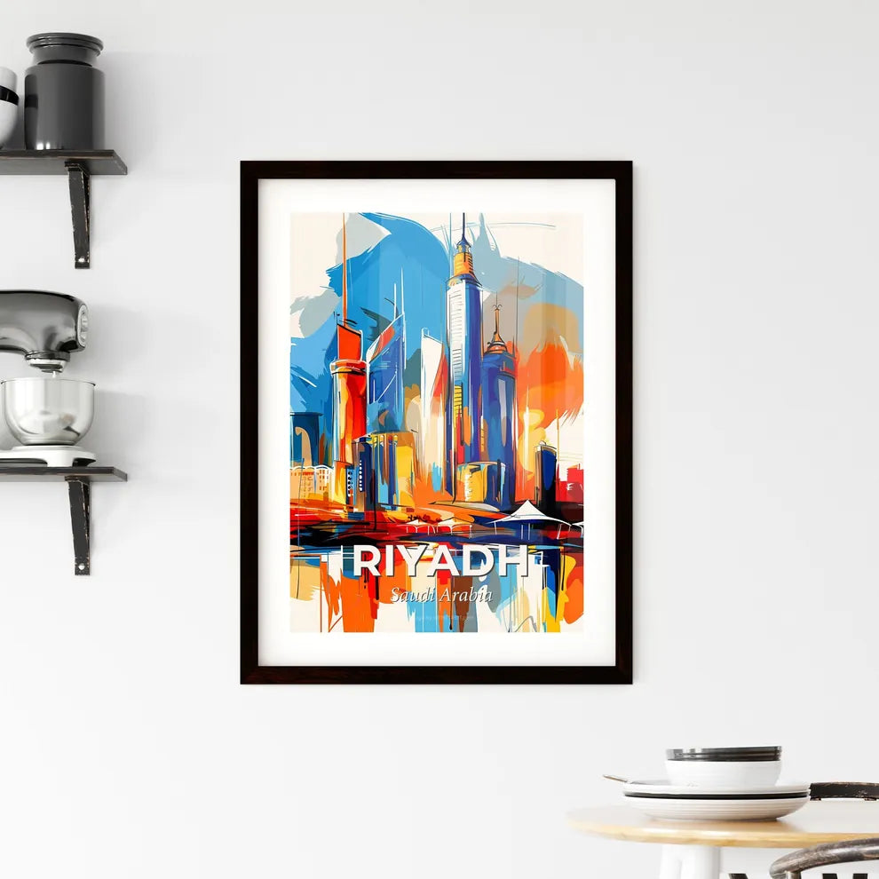 Vibrant Riyadh, Saudi Arabia Framed Print
