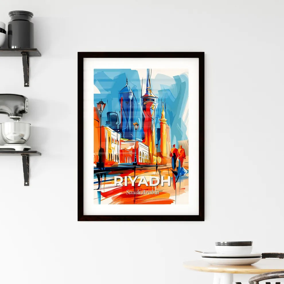 Vibrant Riyadh, Saudi Arabia Framed Print