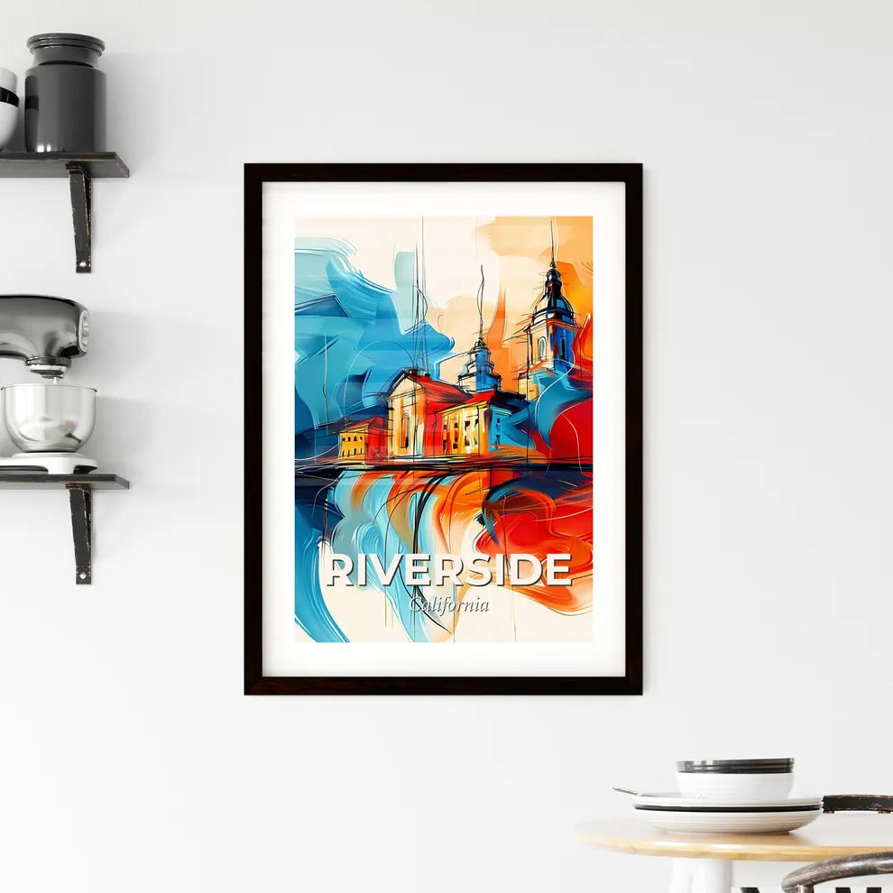 Vibrant Riverside, California Framed Print
