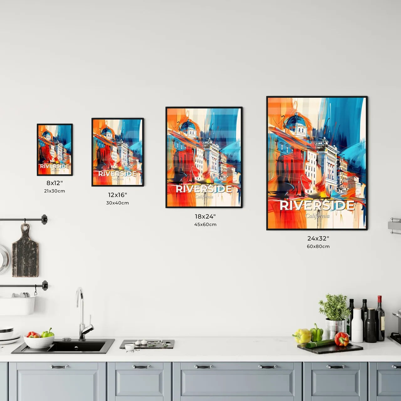 Vibrant Riverside, California Kitchen Art