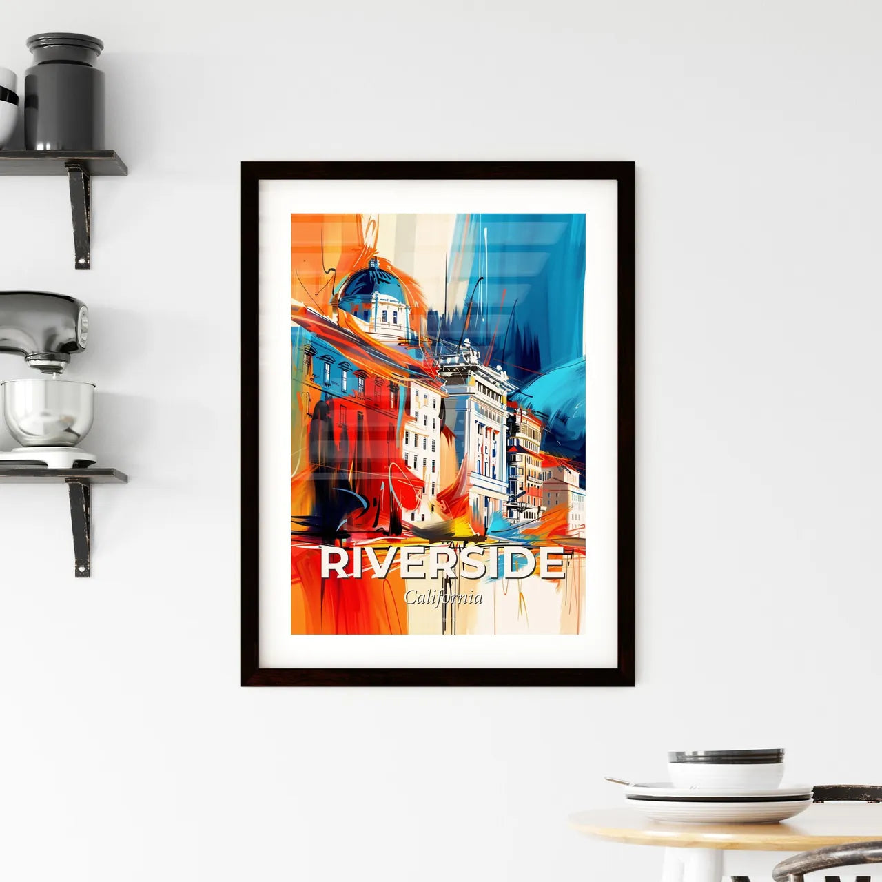 Vibrant Riverside, California Framed Print