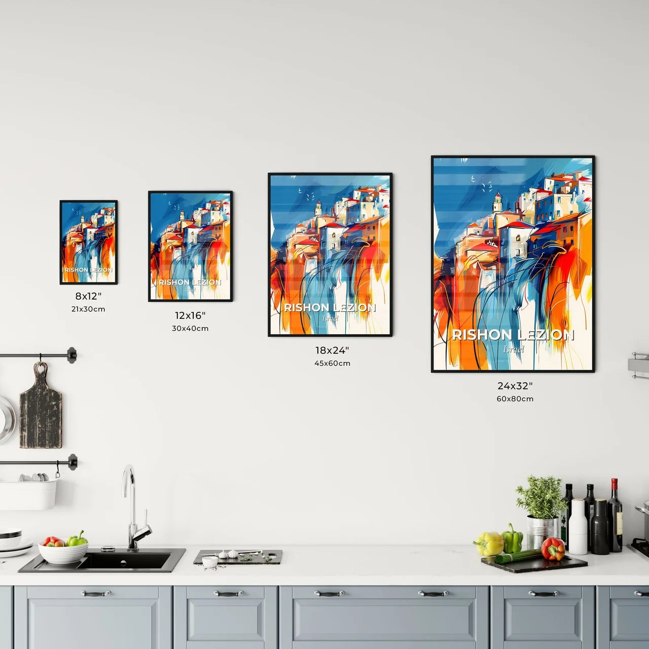 Vibrant Rishon Lezion, Israel Kitchen Art