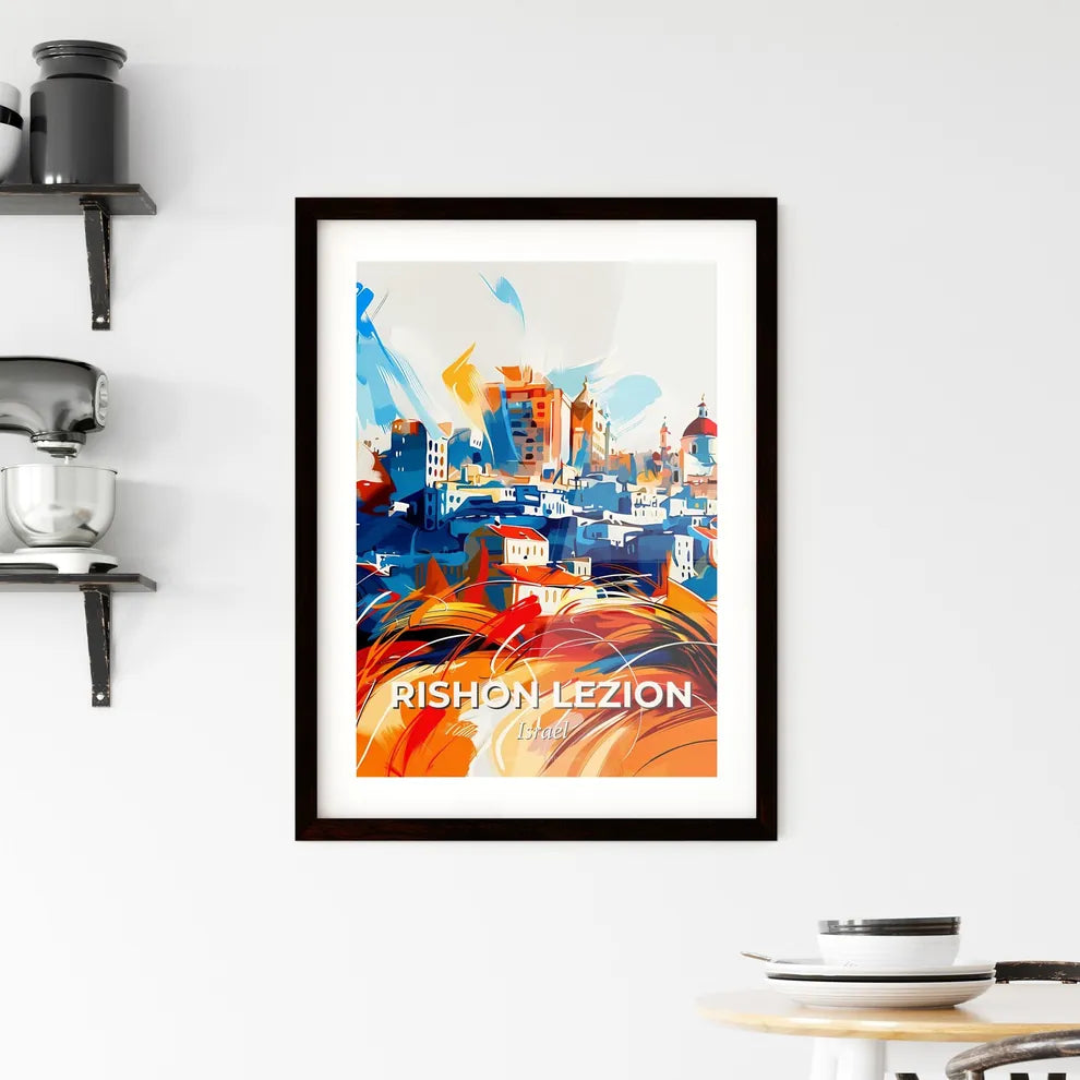 Vibrant Rishon Lezion, Israel Framed Print