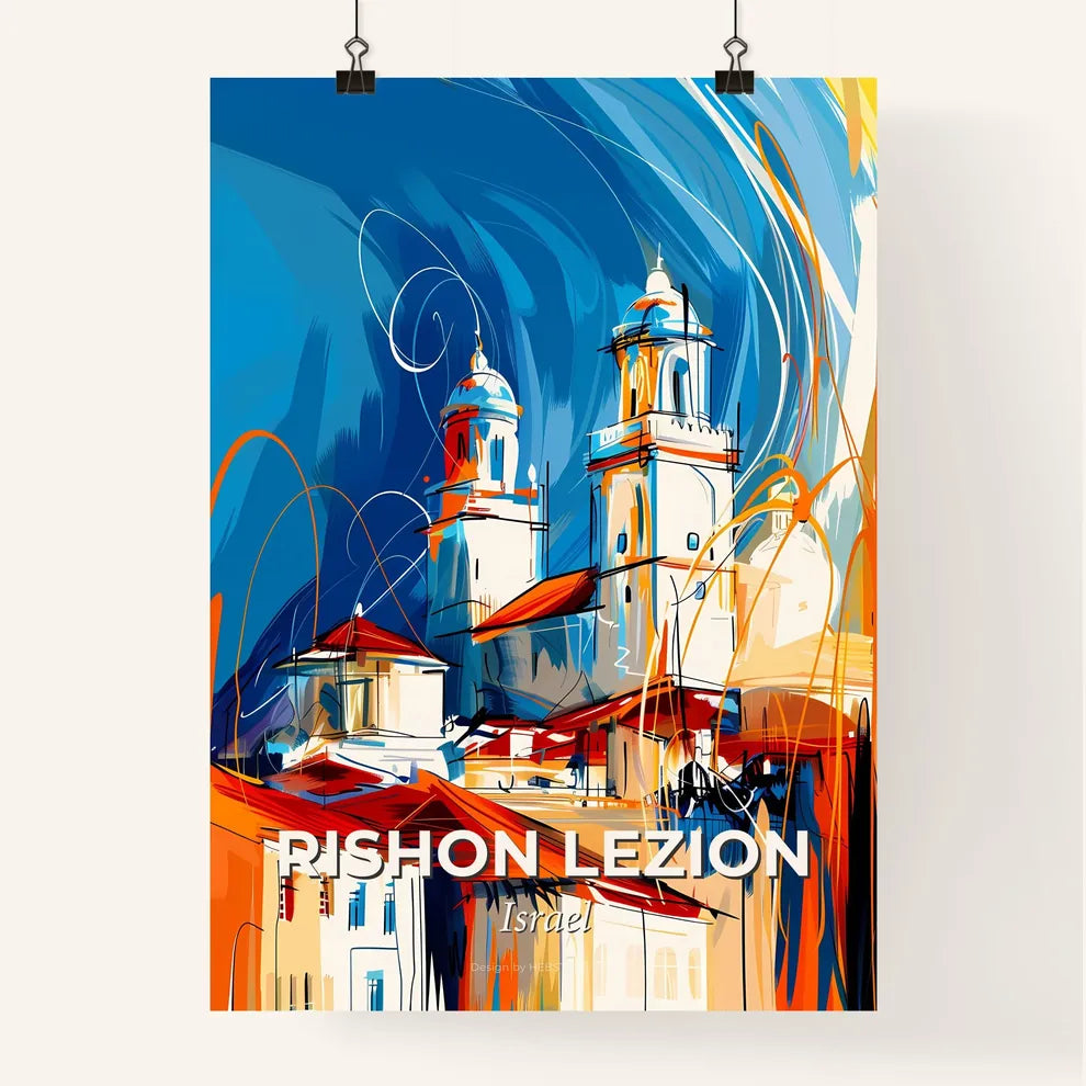 Vibrant Rishon Lezion, Israel Poster