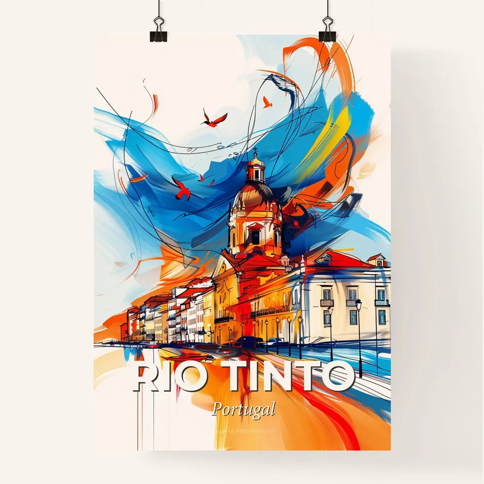 Vibrant Rio Tinto, Portugal Poster
