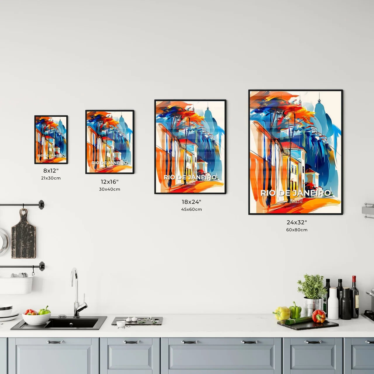 Vibrant Rio De Janeiro, Brazil Kitchen Art