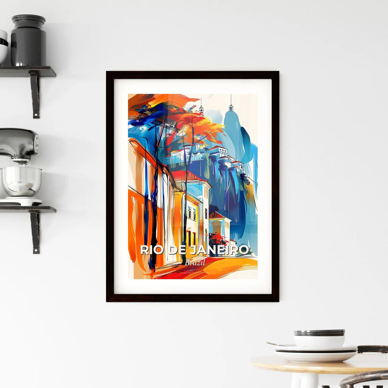 Vibrant Rio De Janeiro, Brazil Framed Print