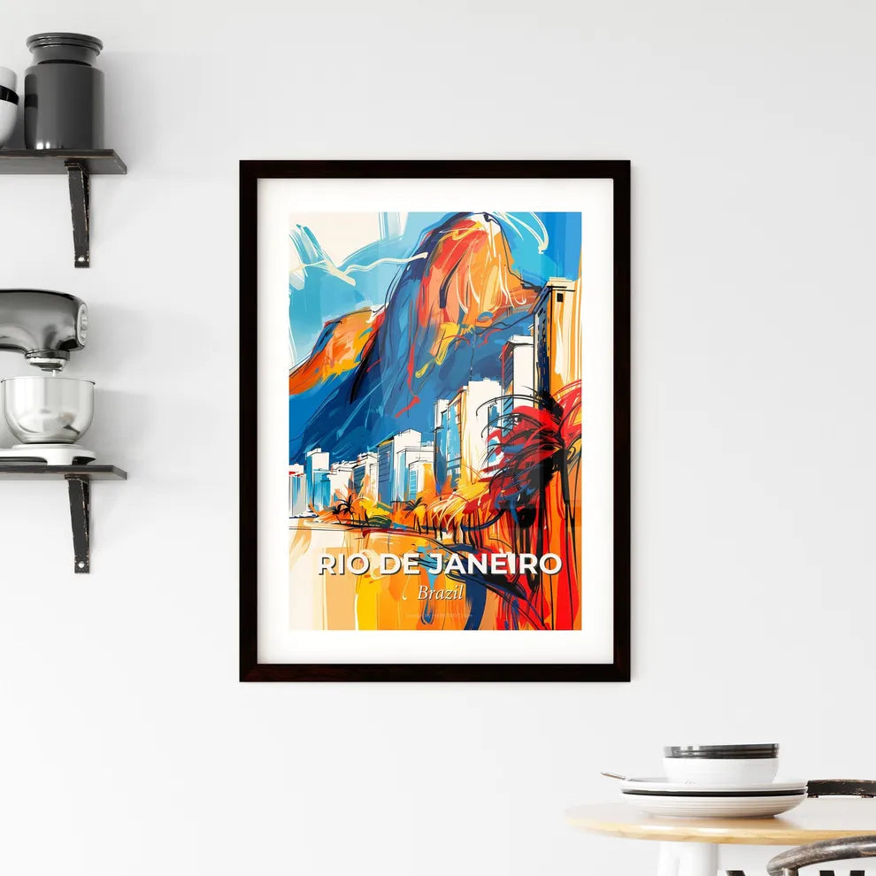 Vibrant Rio De Janeiro, Brazil Framed Print