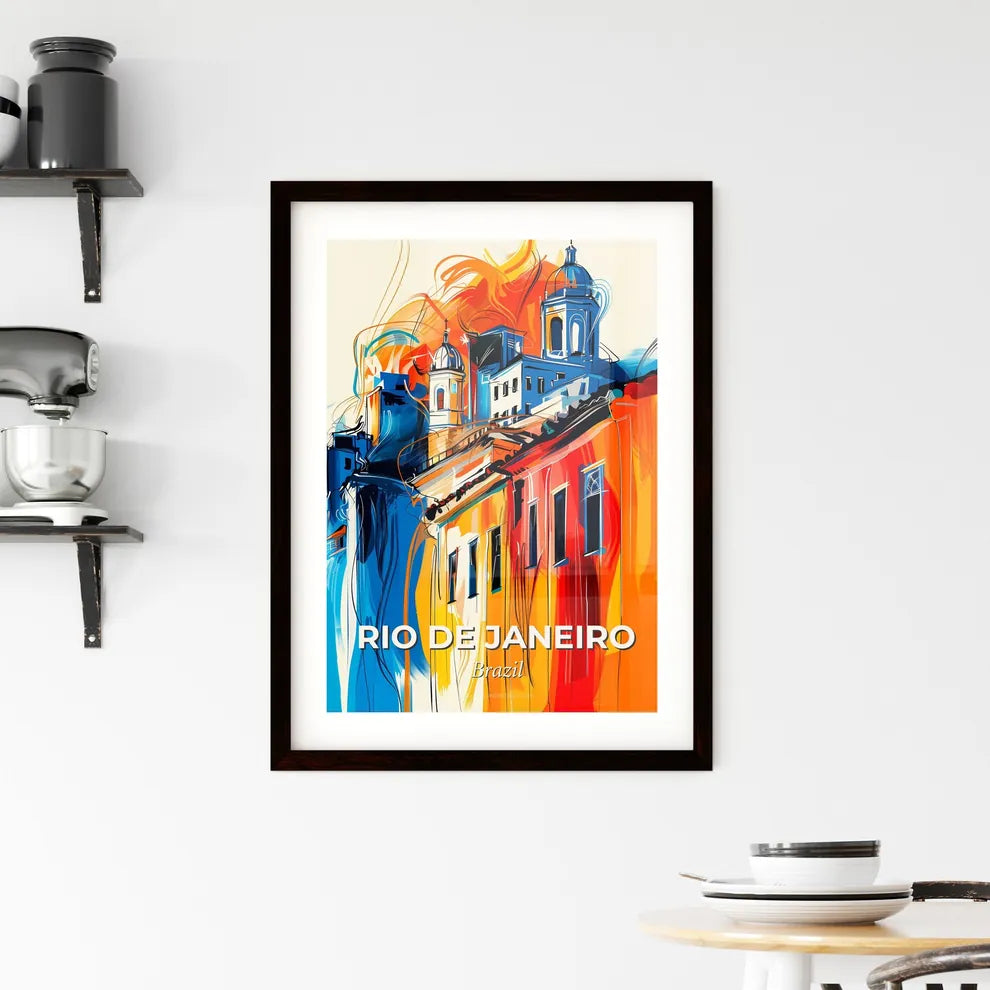 Vibrant Rio De Janeiro, Brazil Framed Print
