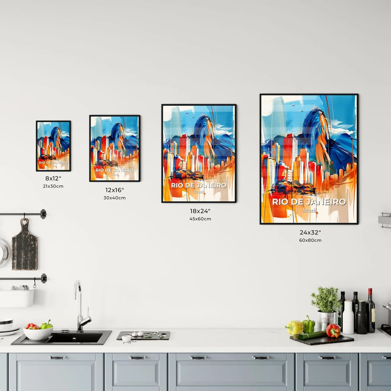 Vibrant Rio De Janeiro, Brazil Kitchen Art
