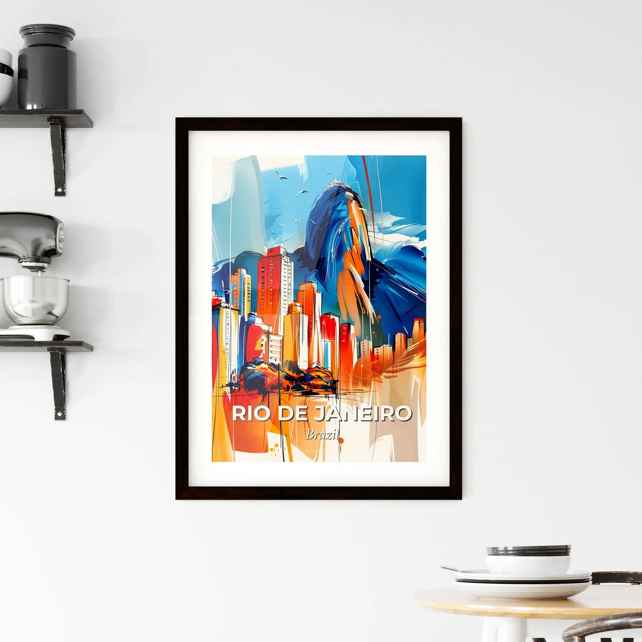 Vibrant Rio De Janeiro, Brazil Framed Print