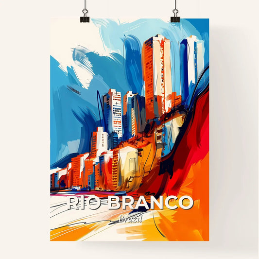 Vibrant Rio Branco, Brazil Poster