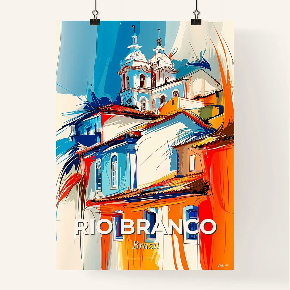 Vibrant Rio Branco, Brazil Poster