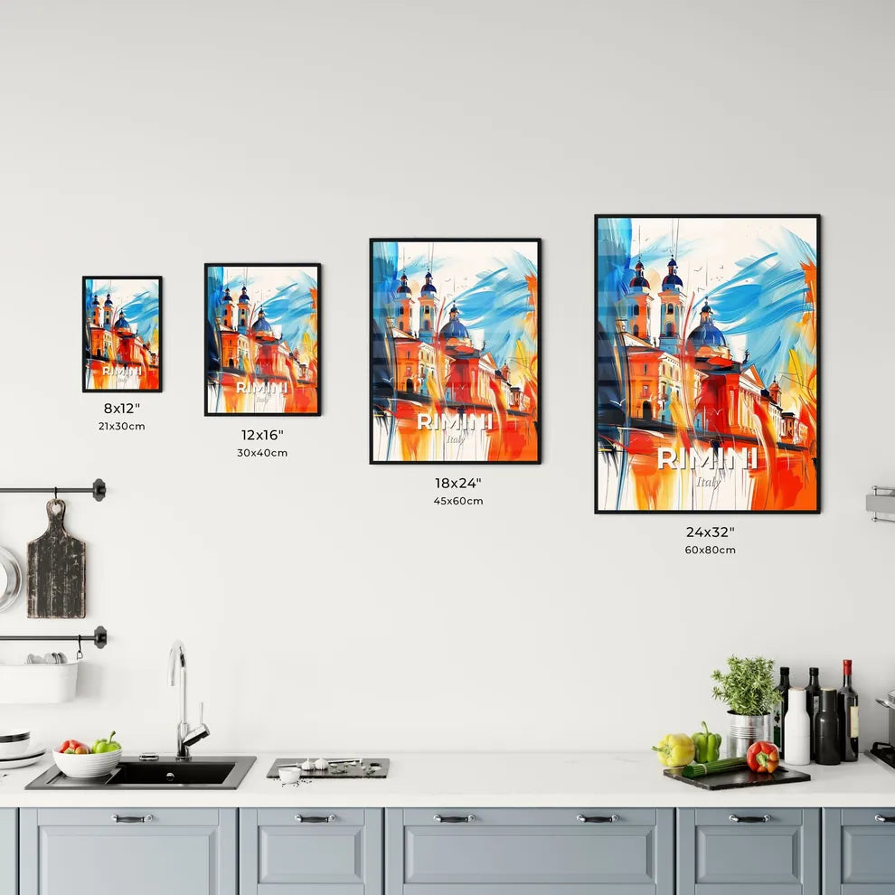 Vibrant Rimini, Italy Kitchen Art
