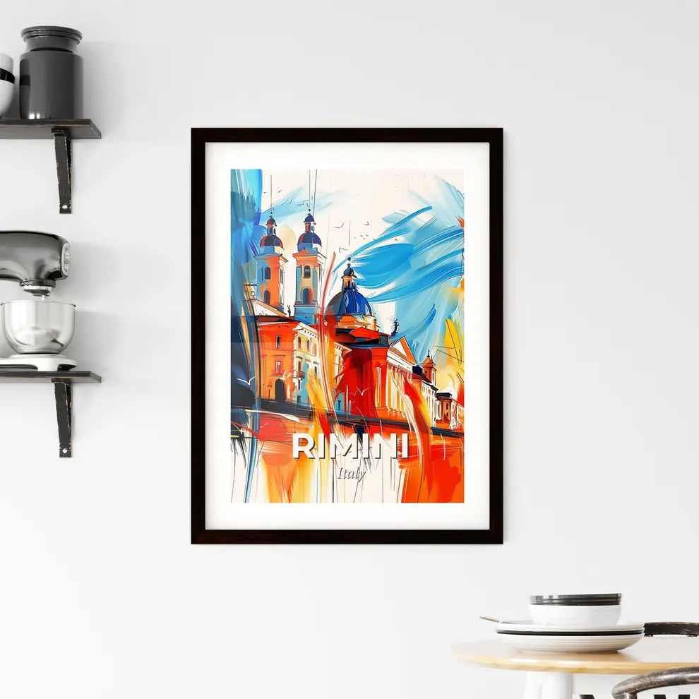 Vibrant Rimini, Italy Framed Print