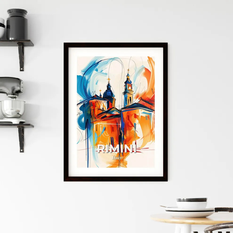 Vibrant Rimini, Italy Framed Print