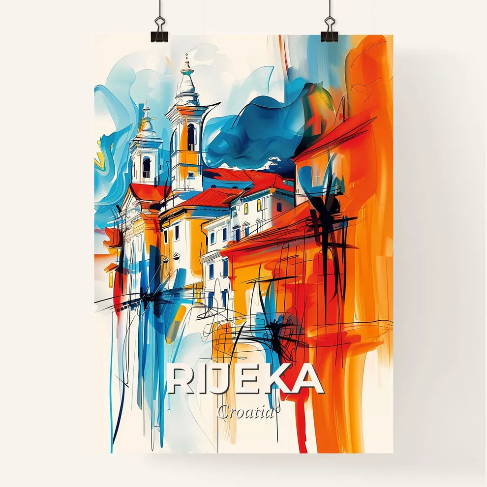 Vibrant Rijeka, Croatia Poster