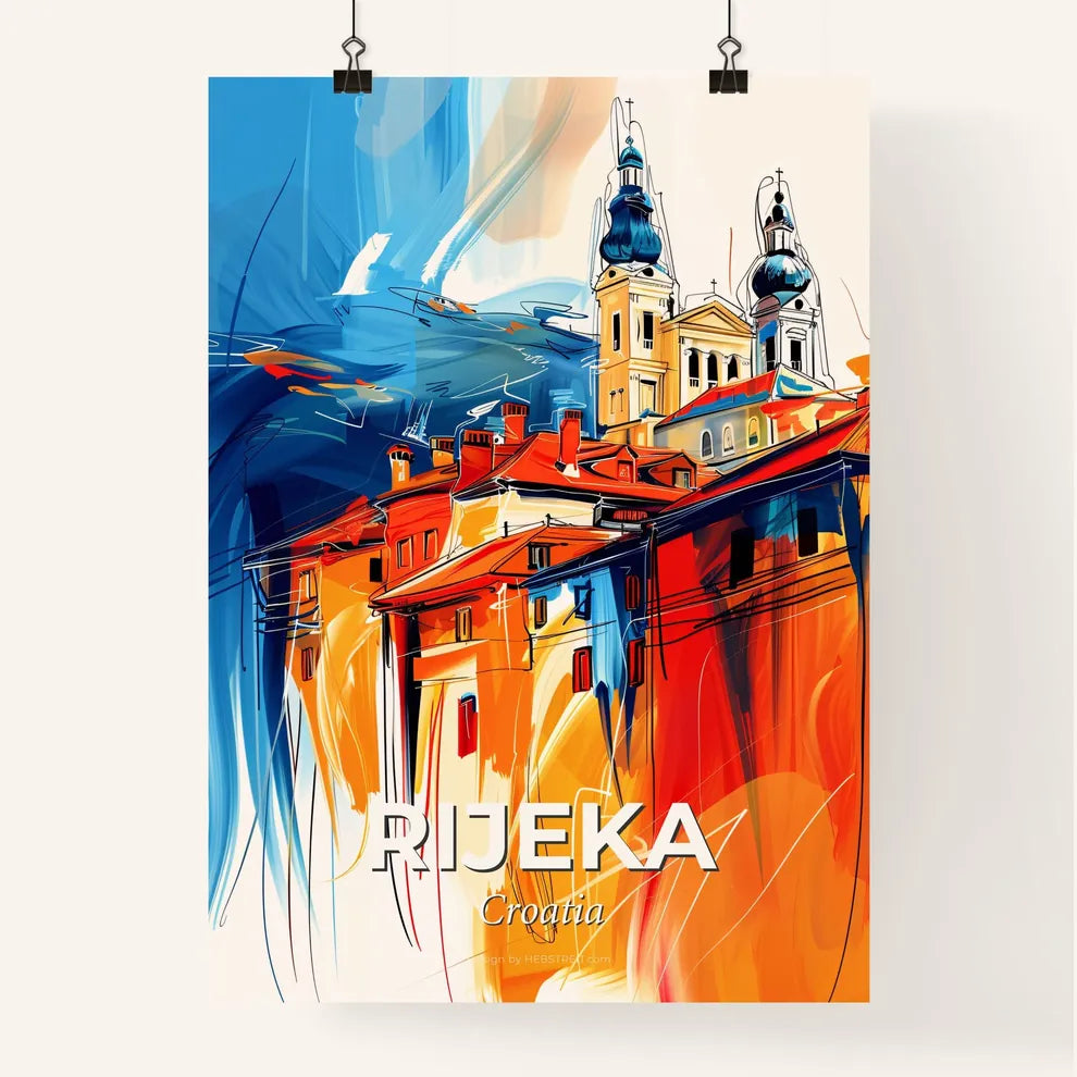 Vibrant Rijeka, Croatia Poster