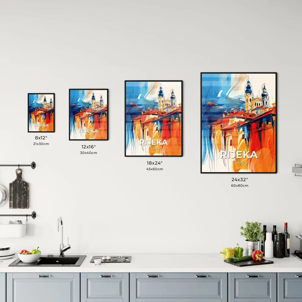 Vibrant Rijeka, Croatia Kitchen Art