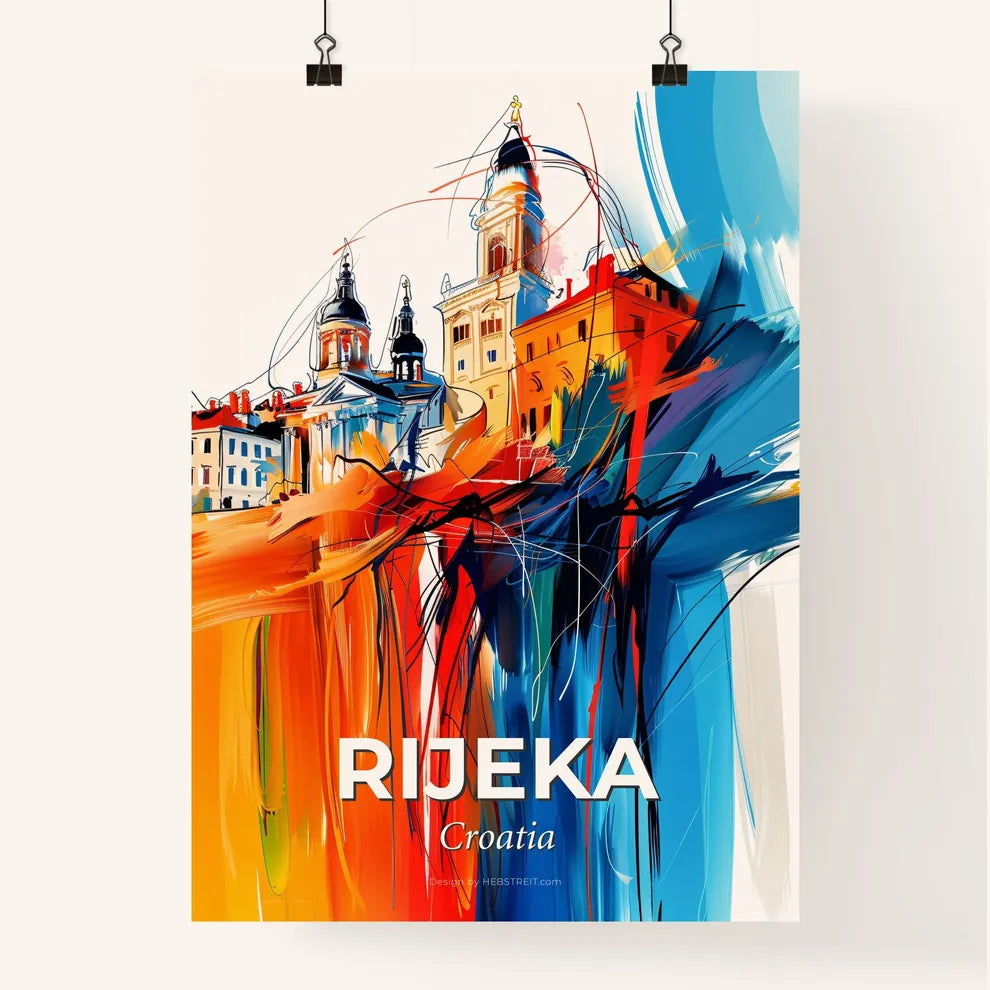 Vibrant Rijeka, Croatia Poster