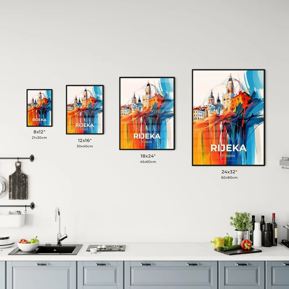 Vibrant Rijeka, Croatia Kitchen Art
