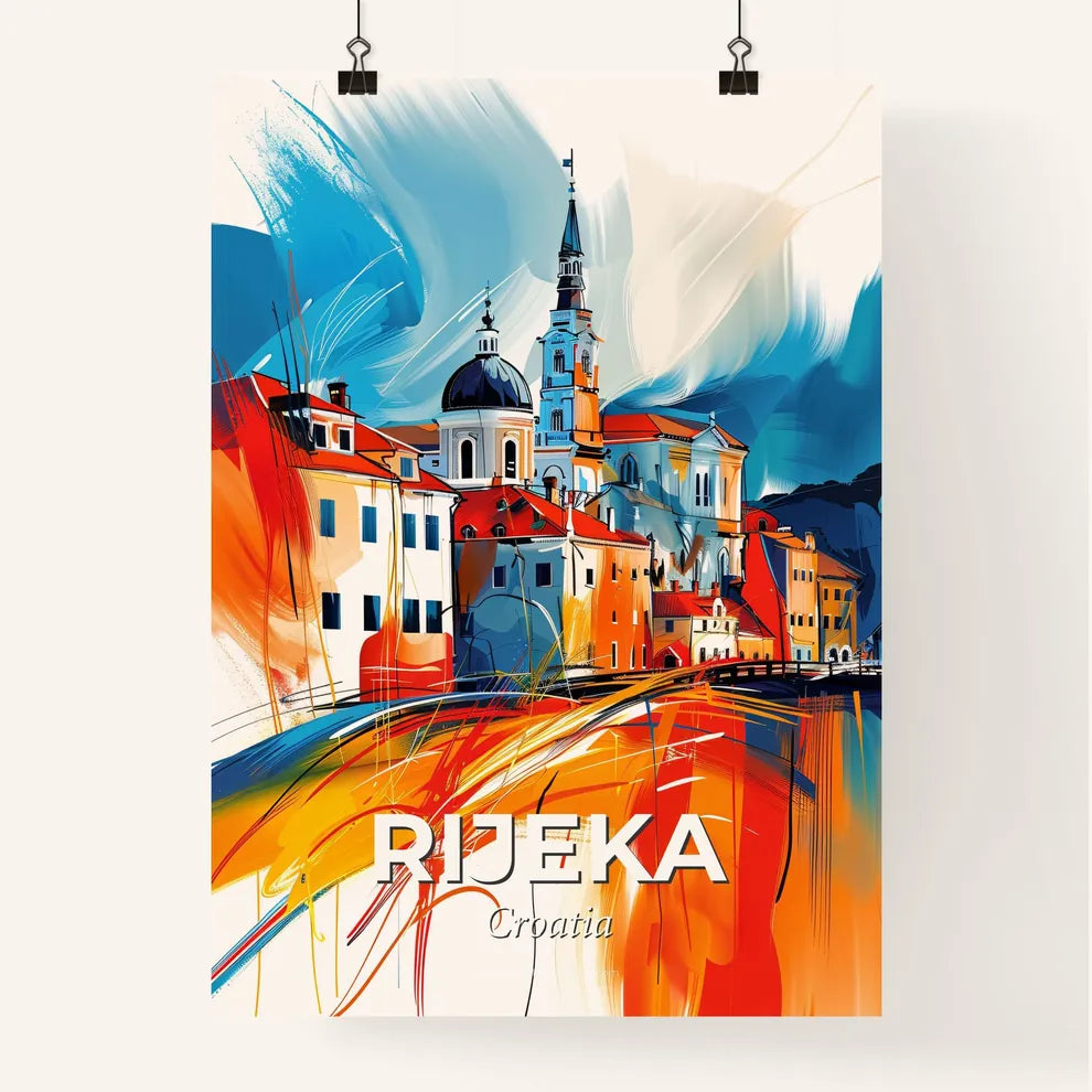 Vibrant Rijeka, Croatia Poster