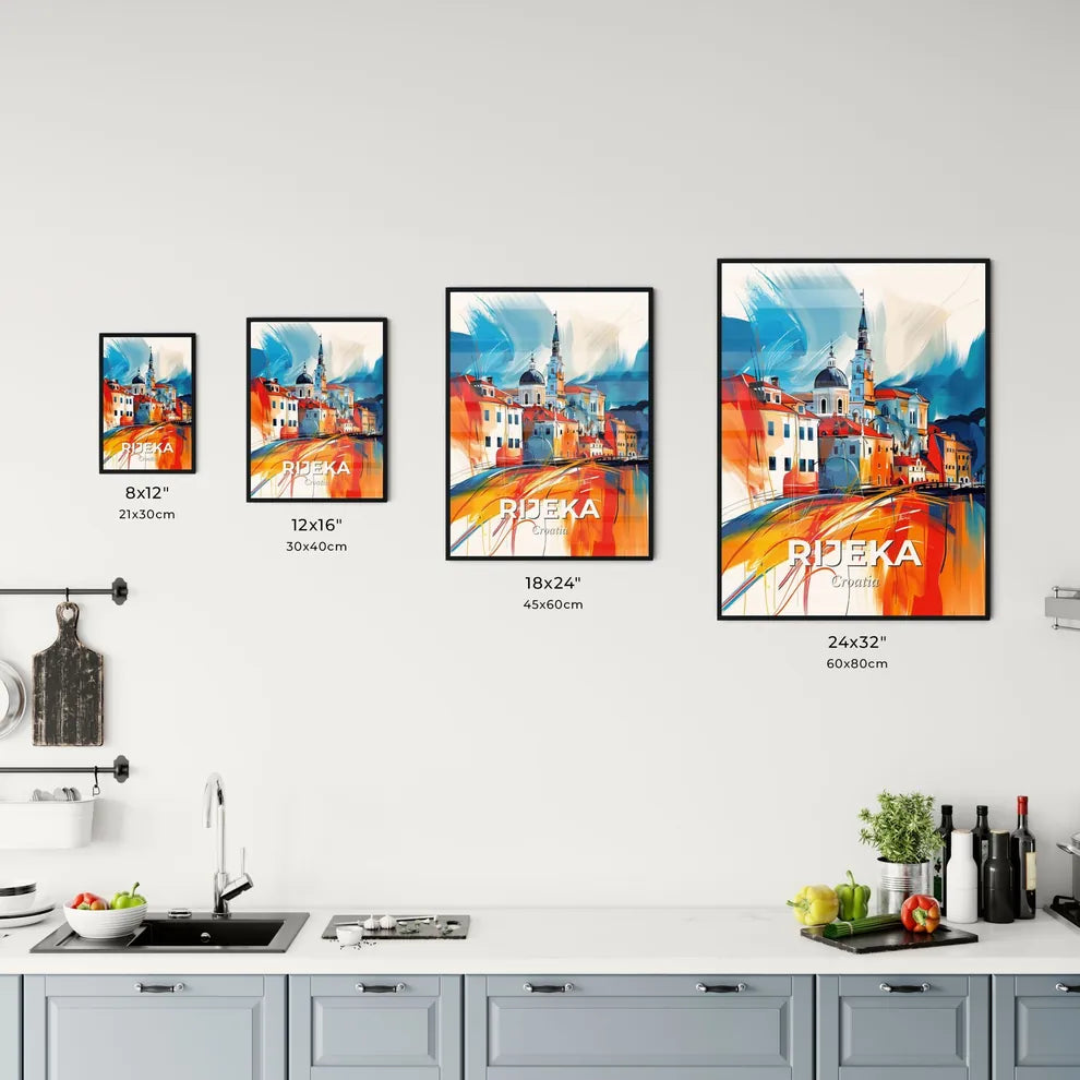Vibrant Rijeka, Croatia Kitchen Art