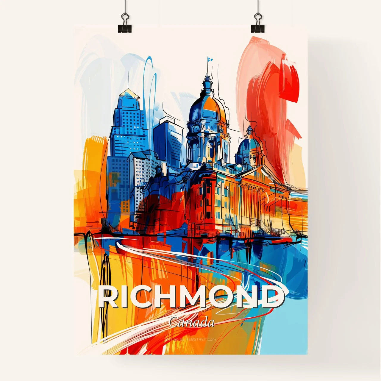 Vibrant Richmond, Canada Poster