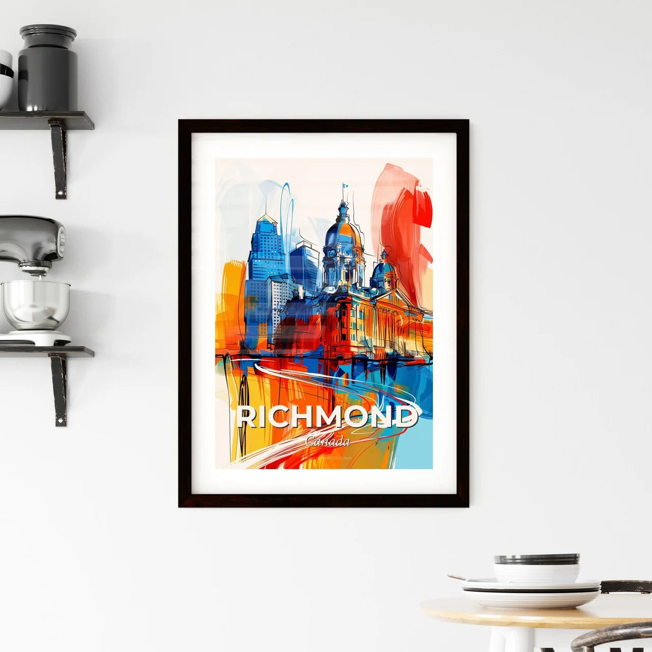 Vibrant Richmond, Canada Framed Print