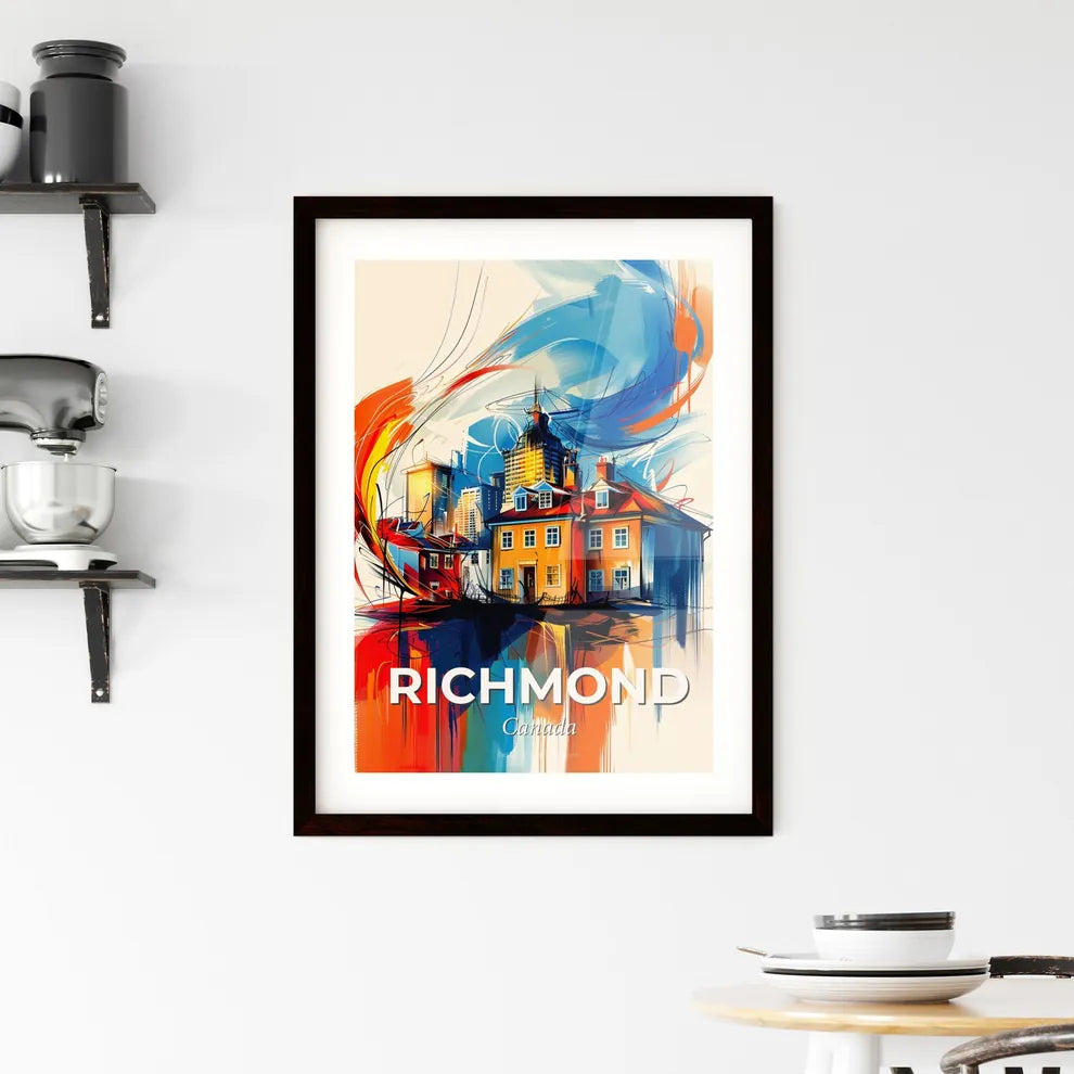Vibrant Richmond, Canada Framed Print