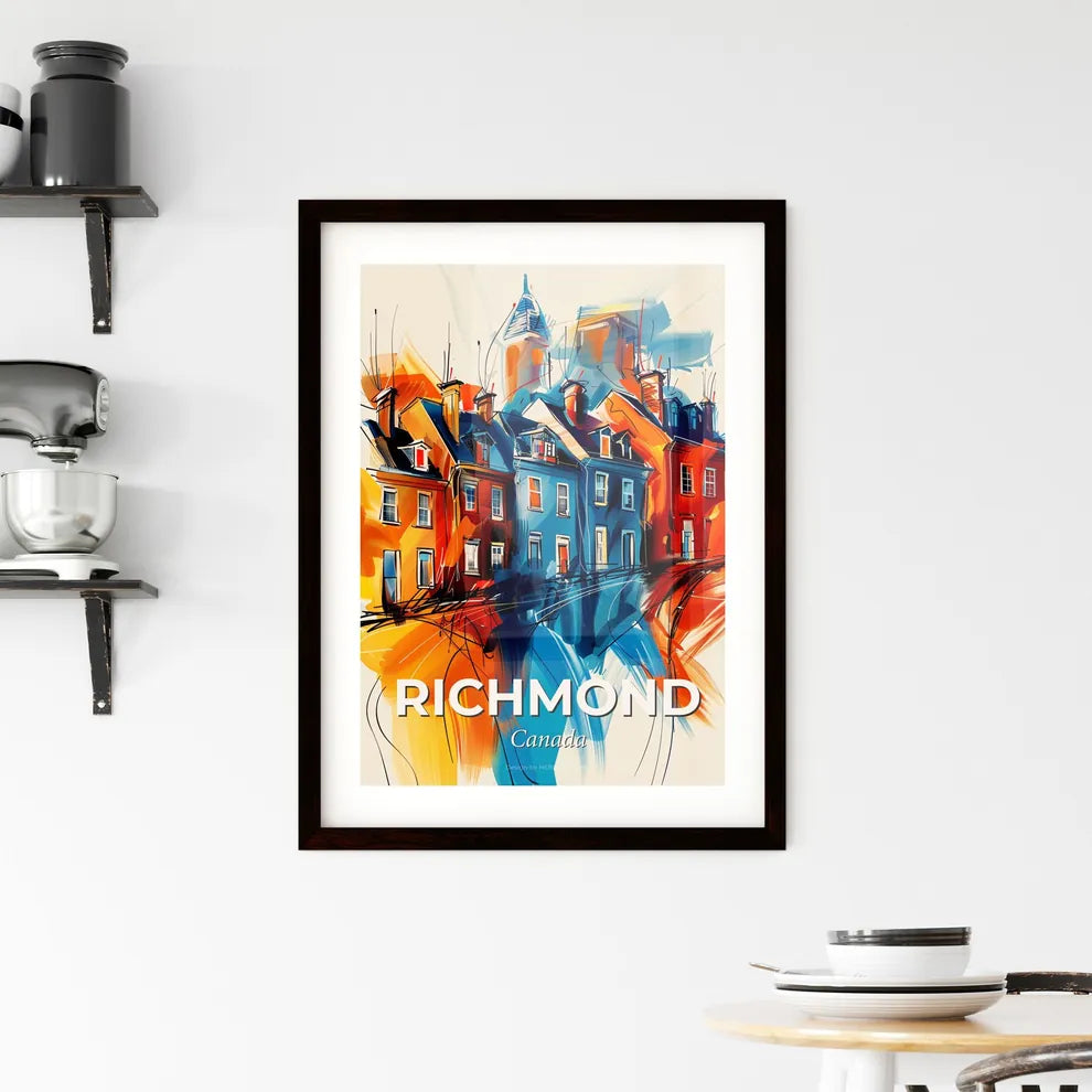 Vibrant Richmond, Canada Framed Print