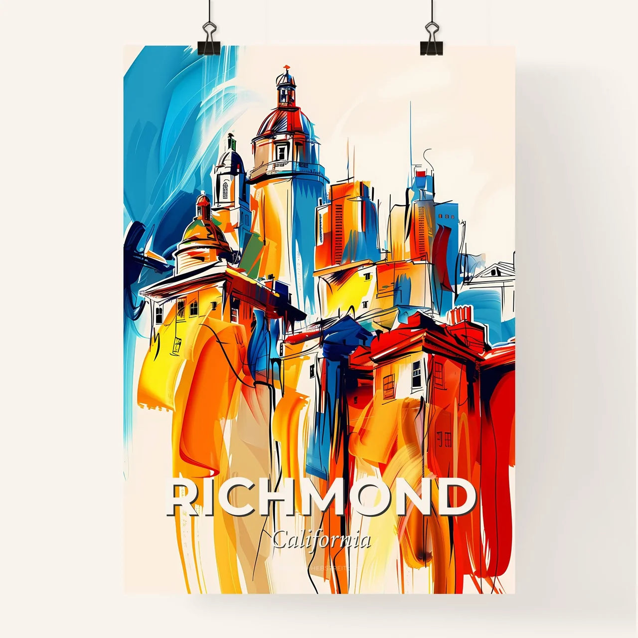 Vibrant Richmond, California Poster