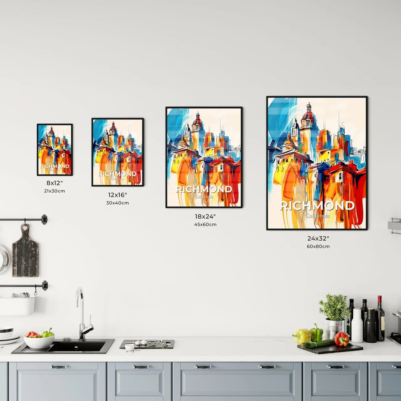Vibrant Richmond, California Kitchen Art