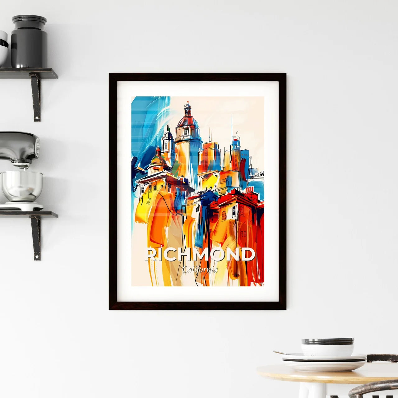 Vibrant Richmond, California Framed Print